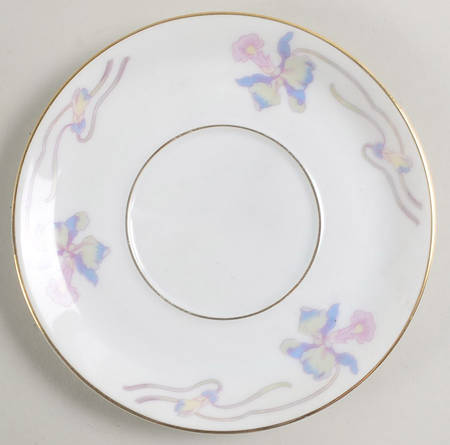 Orchid Iris Saucer for Bouillon Cup