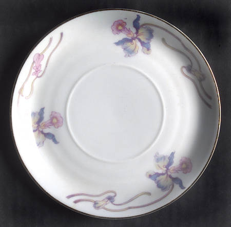 Orchid Iris Saucer for Flat Cup