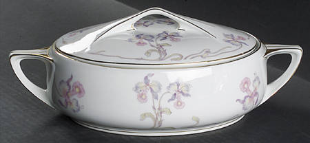 Orchid Iris Oval Covered Vegetable