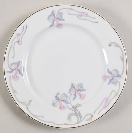 Orchid Iris Salad Plate