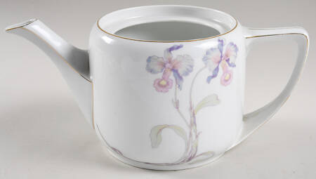 Orchid Iris Teapot No Lid