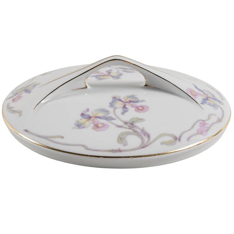Orchid Iris Lid for Round Vegetable