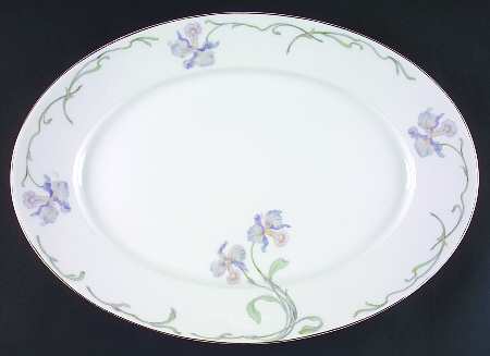 Orchid Iris 16" Oval Serving Platter