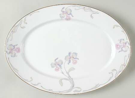 Orchid Iris 14" Oval Serving Platter