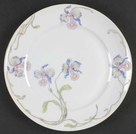 Orchid Iris Luncheon Plate