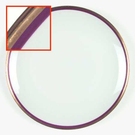 Pompadour Maroon Dinner Plate
