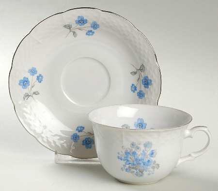 Rhineland (Basketweave) Flat Cup & Saucer Set