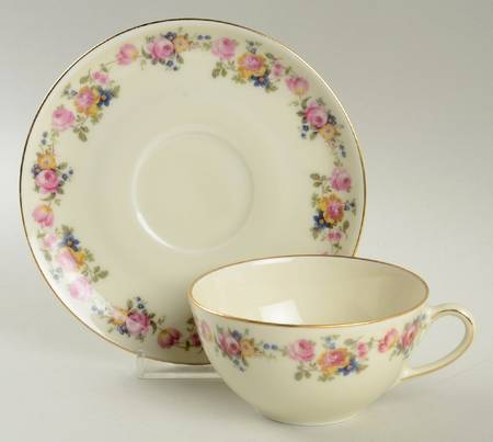 Rosemere Flat Cup & Saucer Set