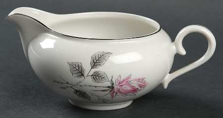 Silver Rose (Platinum Trim) Creamer