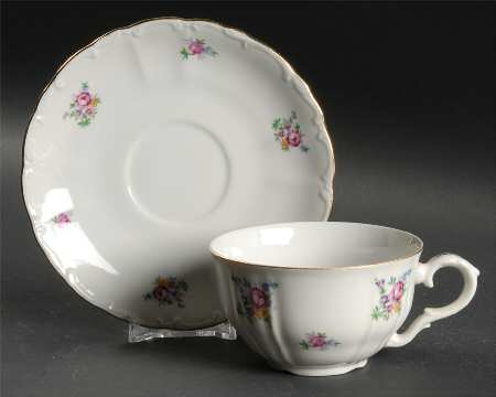 Springtime Flat Cup & Saucer Set