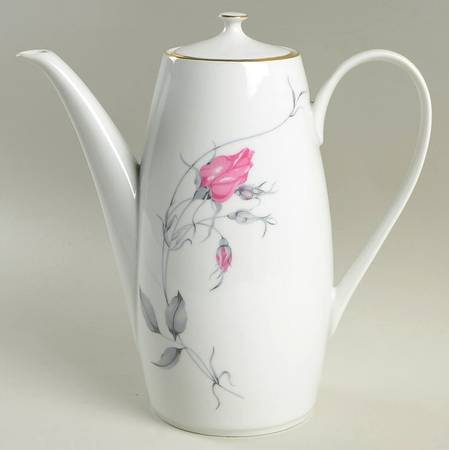 Theresa (Gold Trim) Coffee Pot & Lid