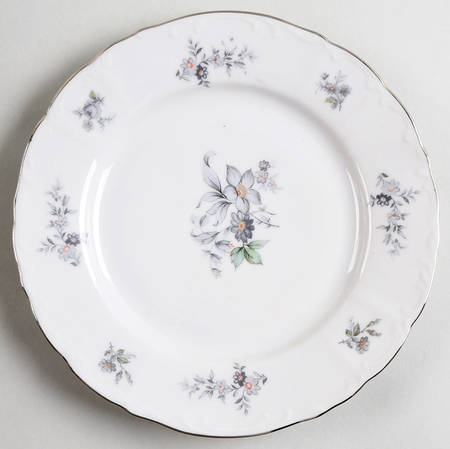 Wild Flower (Scroll Edge) Bread & Butter Plate