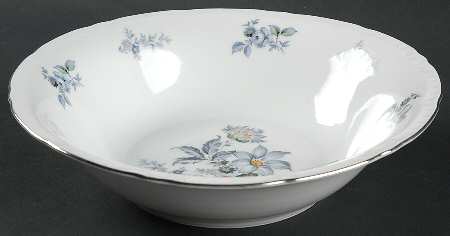 Wild Flower (Platinum Trim) 9" Round Vegetable Bowl