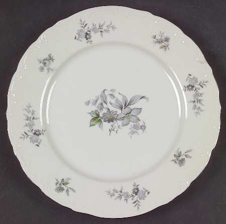 Wild Flower (Platinum Trim) Bread & Butter Plate