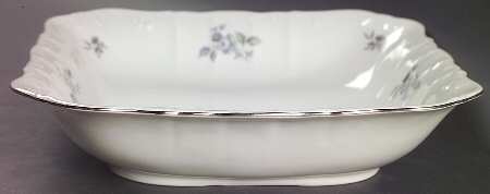 Wild Flower (Platinum Trim) 9" Square Vegetable Bowl