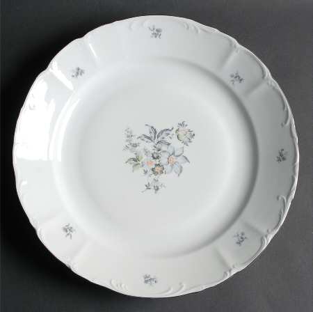 Wild Flower (Platinum Trim) 13" Chop Plate (Round Platter)