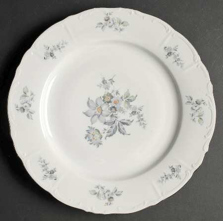 Wild Flower (Platinum Trim) Dinner Plate