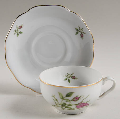 Wild Rose Flat Cup & Saucer Set