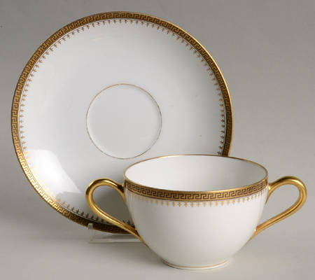 BOJ15 Flat Bouillon Cup & Saucer