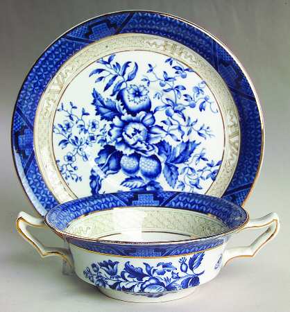 3252 Flat Cream Soup Bowl & Saucer Set