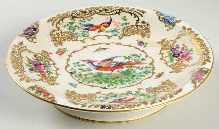 Chelsea Birds Footed Cake Plate