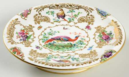 Chelsea Birds Footed Cake Plate