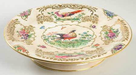 Chelsea Birds Footed Cake Plate