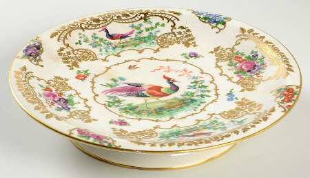 Chelsea Birds Footed Cake Plate