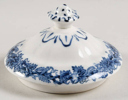 British Scenery Blue (Scalloped, A8024) Lid for Sugar Bowl