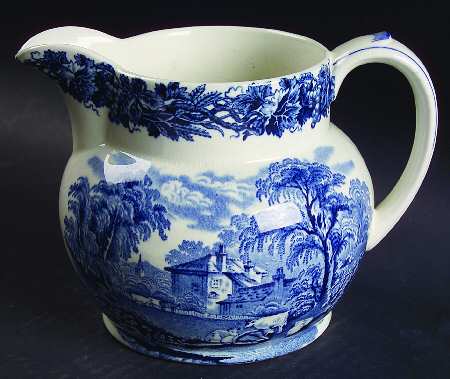 British Scenery Blue (Scalloped, A8024) 32 Oz Jug