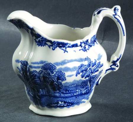 British Scenery Blue (Scalloped, A8024) Mini Creamer