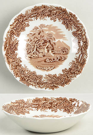 British Scenery Brown Fruit/Dessert (Sauce) Bowl