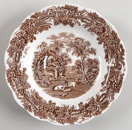 British Scenery Brown Saucer for Oversized Cup