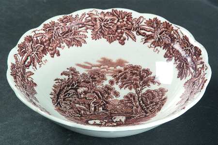 British Scenery Brown Coupe Cereal Bowl