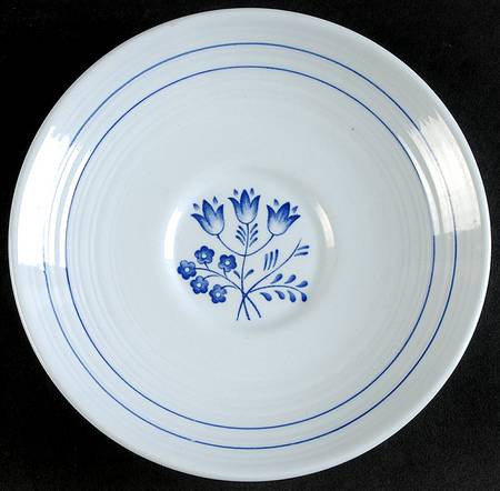 Canterbury Blue (Floral Center) Saucer for Cream Soup Bowl
