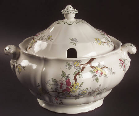 Chinese Tree Tureen &  Lid