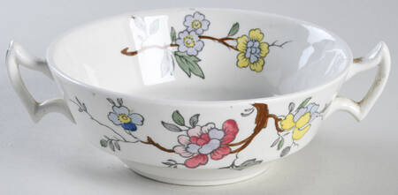 Chinese Tree Flat Cream Soup Bowl
