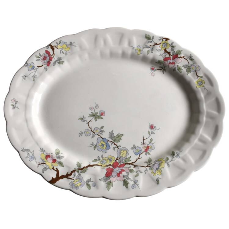 Chinese Tree 17" Oval Serving Platter