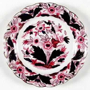 Dovedale Rust and Blue Salad Plate