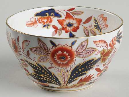 Dovedale Rust and Blue Open Rice/Sugar Bowl