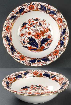 Dovedale Rust and Blue 8" Round Vegetable Bowl