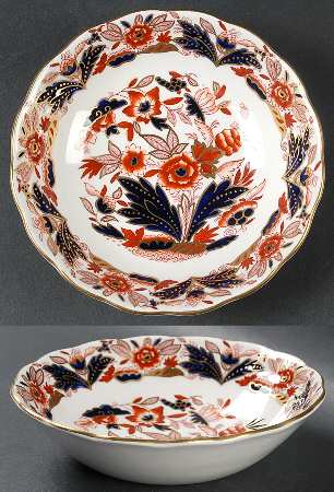 Dovedale Rust and Blue Coupe Cereal Bowl