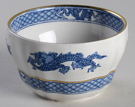 Dragon Blue (Gold Trim) Mini Open Sugar Bowl