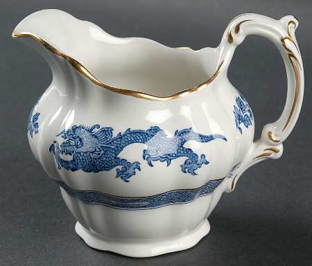 Dragon Blue (Gold Trim) Creamer