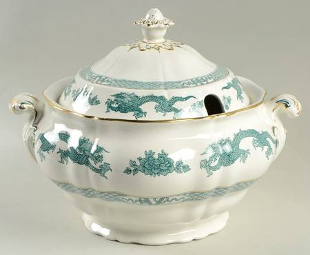 Dragon Green Tureen &  Lid