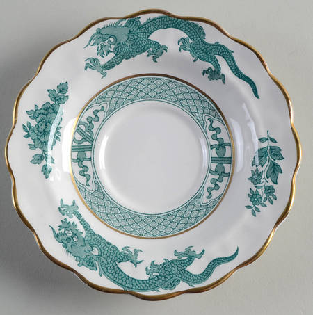 Dragon Green Saucer for Flat Cup