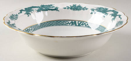 Dragon Green 8" Round Vegetable Bowl