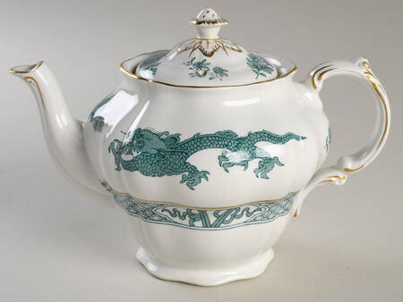 Dragon Green Teapot & Lid