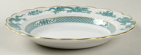 Dragon Green Rim Soup Bowl