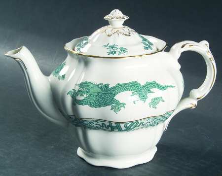 Dragon Green Mini Teapot & Lid